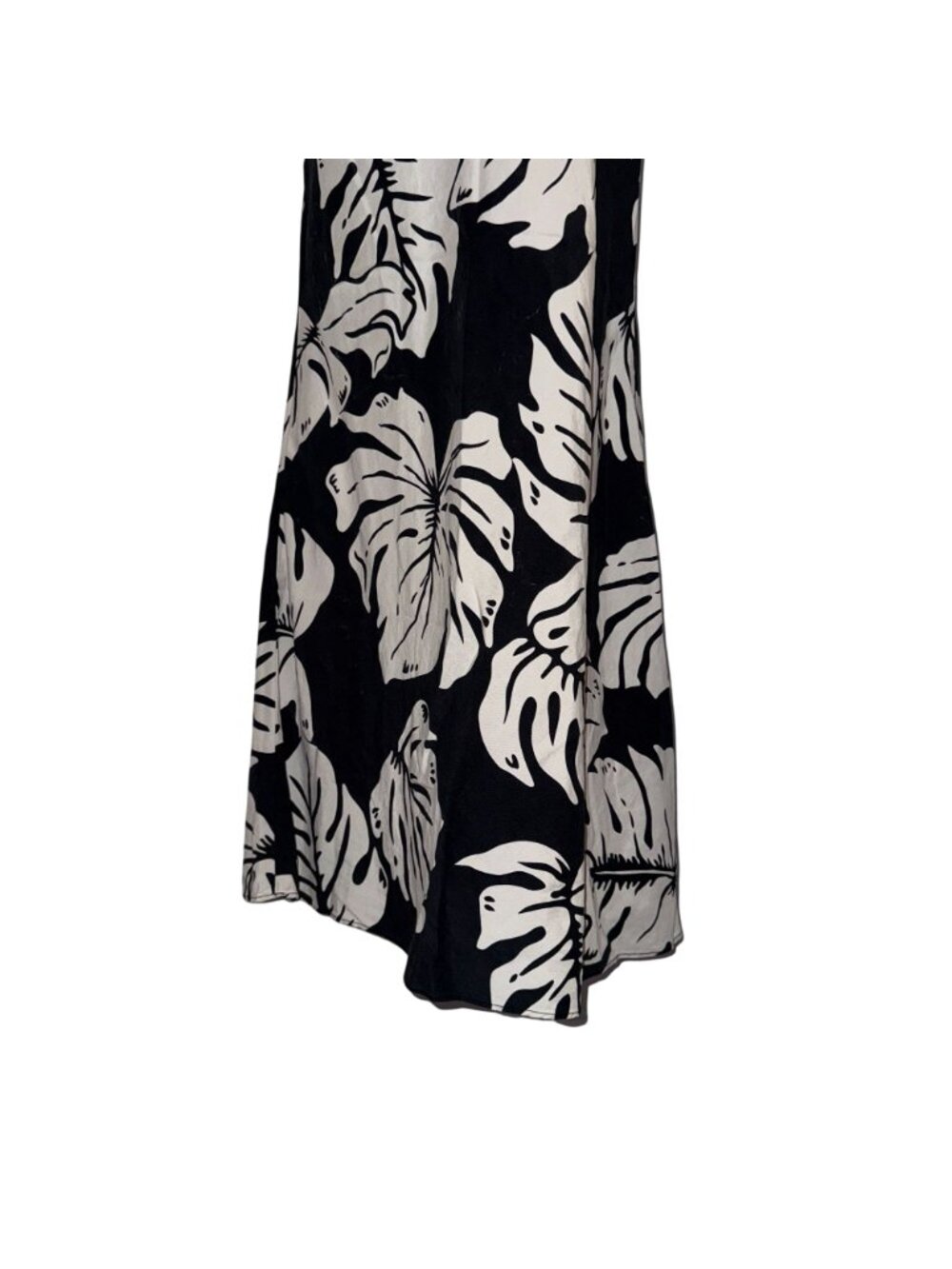Vtg Hilo Hattie Silk Hawaiian Muumuu Beach Dress Womens S Black Mumu Floral - Picture 3 of 7